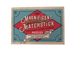 Professor Puzzle Magnificent Matchstick Puzzles Lateral Thinking Game 100 Cards